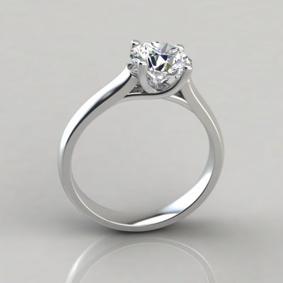 Round Cut Cross Prong Solitaire Engagement Ring | Forever