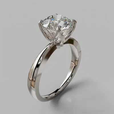 Tulip Head Solitaire Moissanite Engagement Ring Tulip Head Solitaire Moissanite Engagement Ring