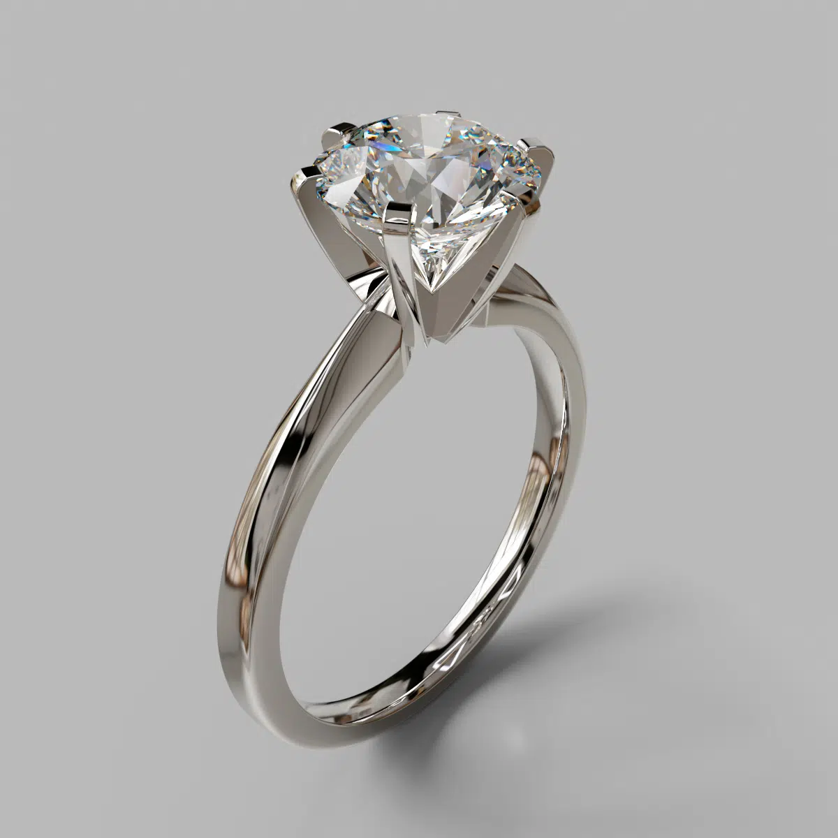 Classic Six-Prong Solitaire Moissanite Engagement Ring Classic Six-Prong Solitaire Moissanite Engagement Ring