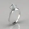 Six Prong Round Brilliant Solitaire Engagement Ring