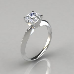 Classic Four Prong Round Cut Tiffany Style Engagement Ring