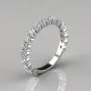 1.08Ct Round Cut Moissanite Wedding Band Ring