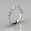 0.47Ct Ladies Round Cut Wedding Band Ring