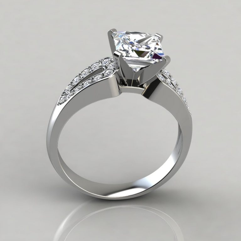 SplitShank Oval SemiMount Engagement Ring Shaftel Diamonds