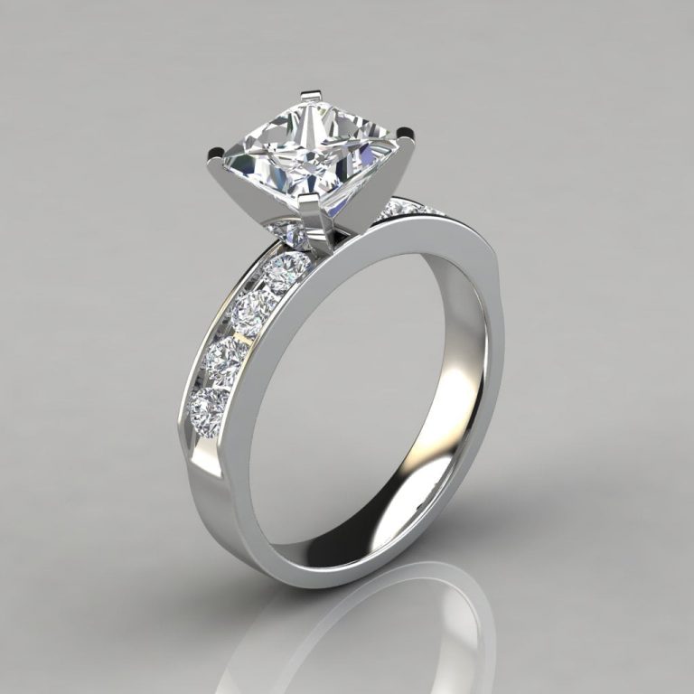 Channel Set Moissanite Engagement Ring Forever
