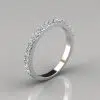 0.49Ct Ladies Round Cut Wedding Band Ring