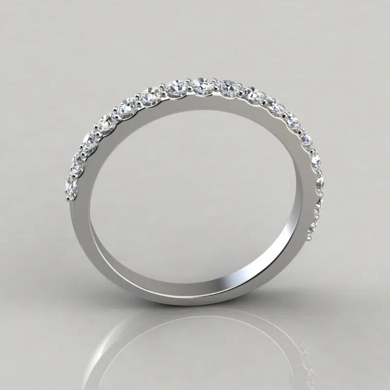 0.49Ct Ladies Round Cut Wedding Band Ring