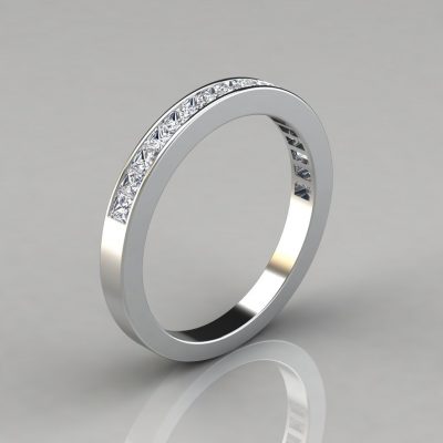 0.82Ct Channel Set Wedding Band Ring