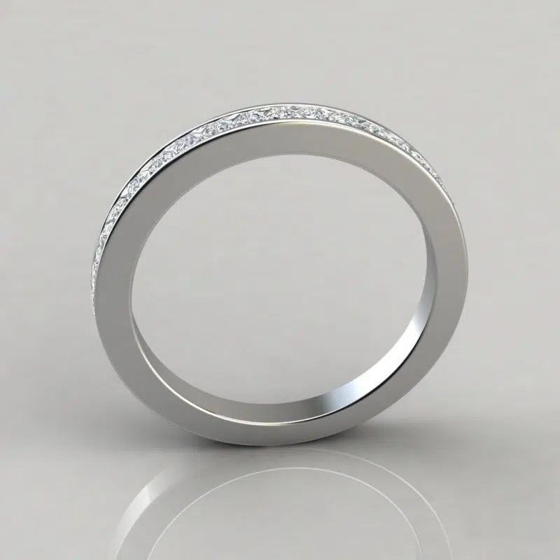 0.82Ct Channel Set Wedding Band Ring