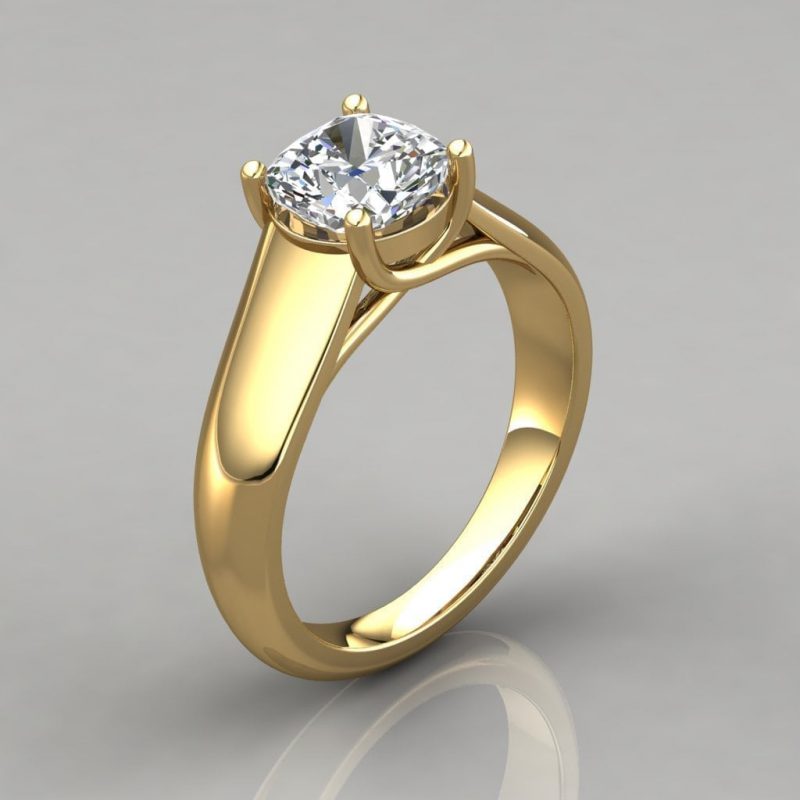 Three Stone Diamond Lucida 2.50 Carat Engagement Ring White Gold