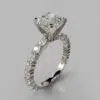 Cushion Cut Common Prong Moissanite Engagement Ring