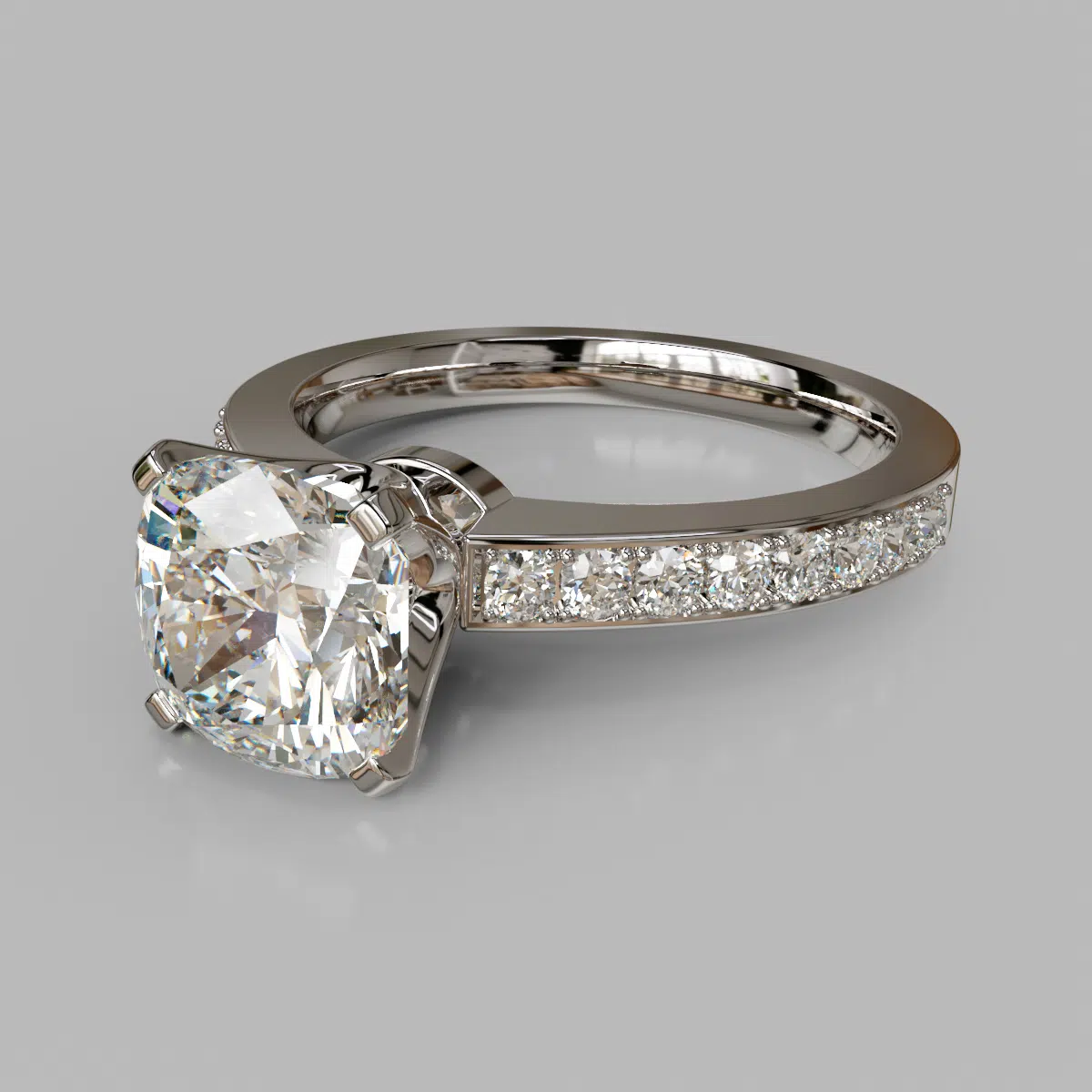 Novo Design Cushion Cut Moissanite Engagement Ring Novo Design Cushion Cut Moissanite Engagement Ring