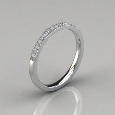 0.20Ct Round Cut Wedding Band Ring