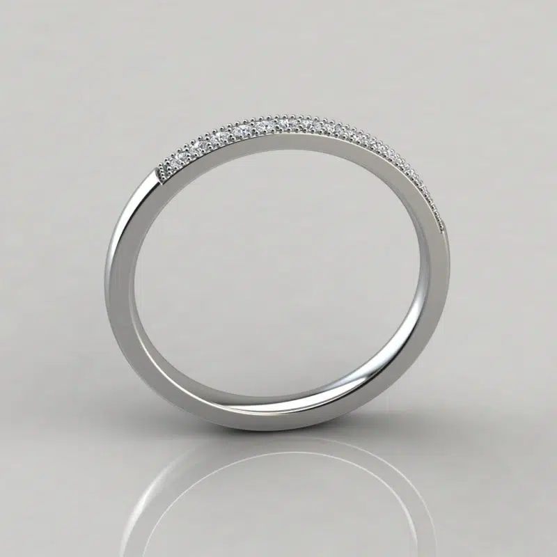 0.20Ct Round Cut Wedding Band Ring