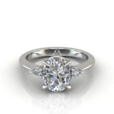 Oval Cut Moissanite Engagement Rings