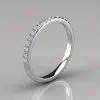 0.25Ct Round Cut Wedding Band Ring