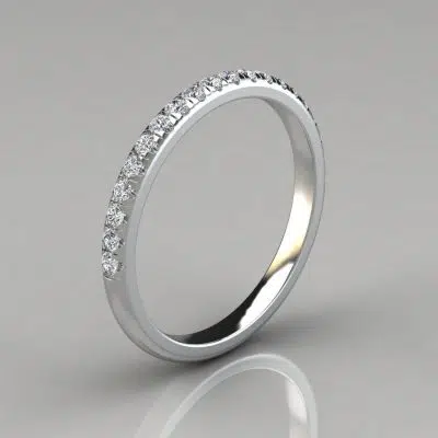 0.25Ct Round Cut Wedding Band Ring