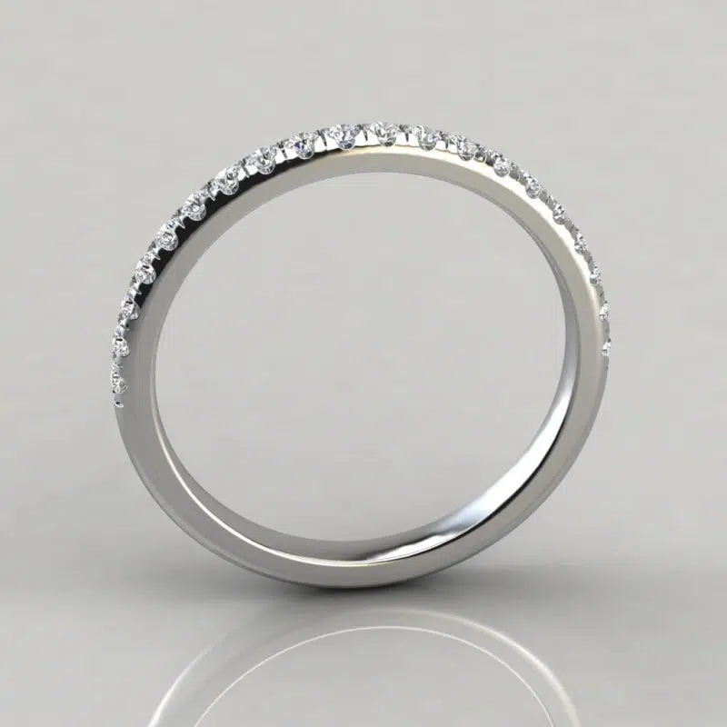 0.25Ct Round Cut Wedding Band Ring