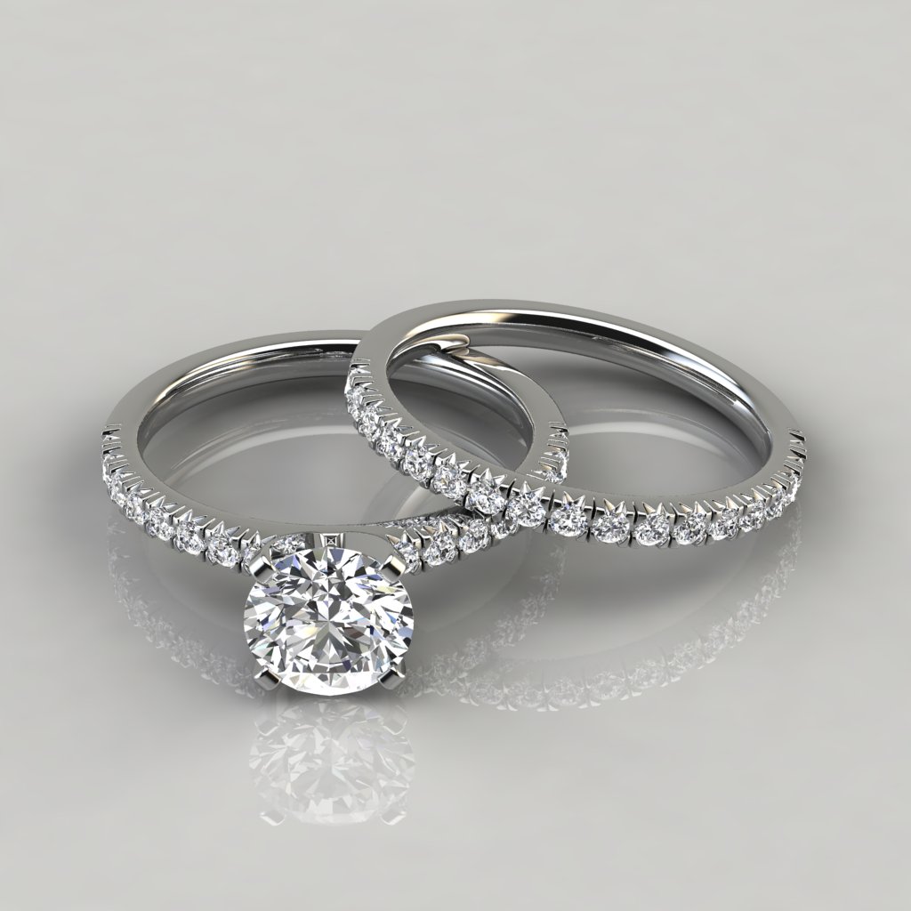 Vatche Swan French Pave Diamond Engagement Ring | 2821