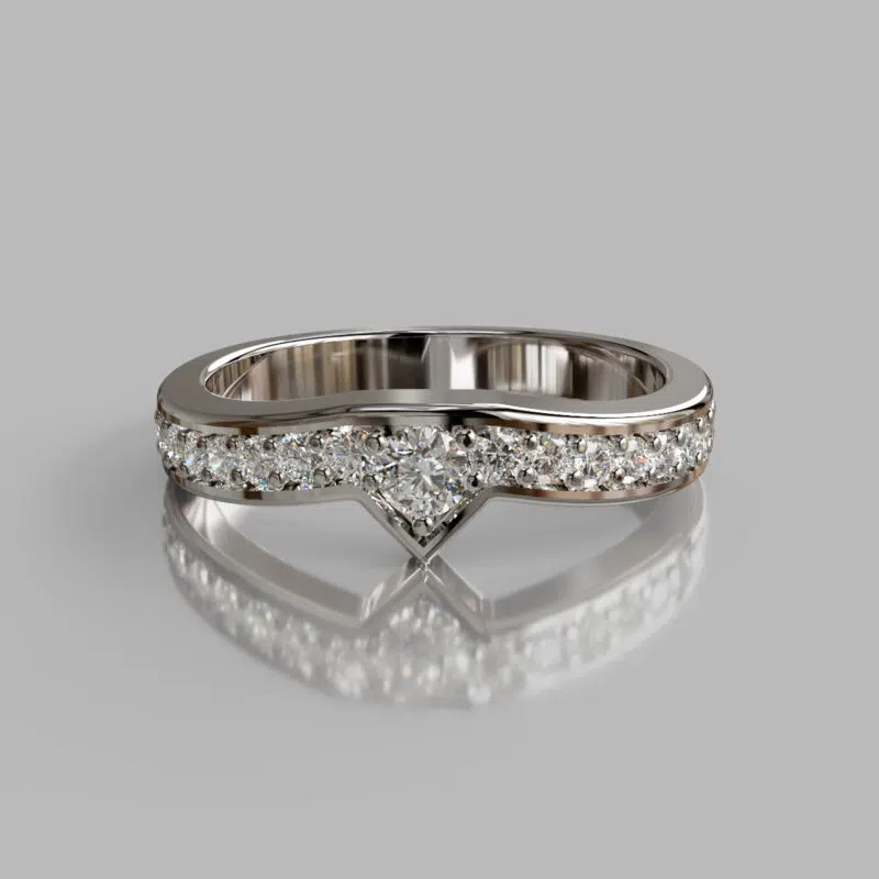 0.30Ct Moissanite Wedding Band