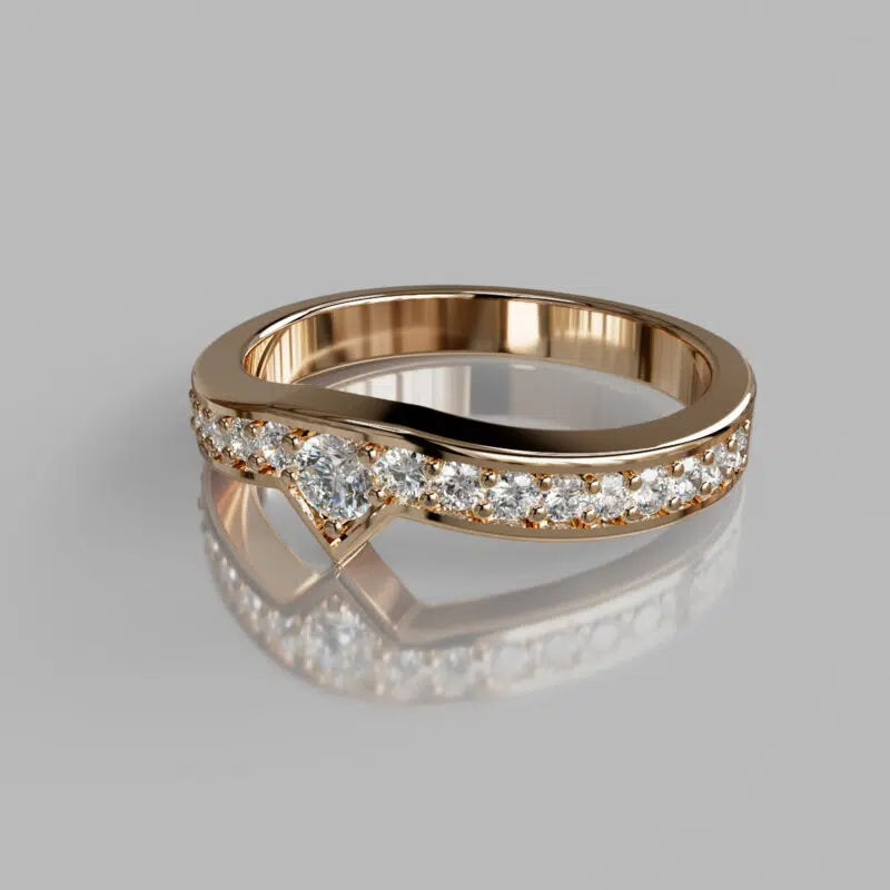 0.30Ct Moissanite Wedding Band