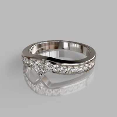 0.30Ct Moissanite Wedding Band