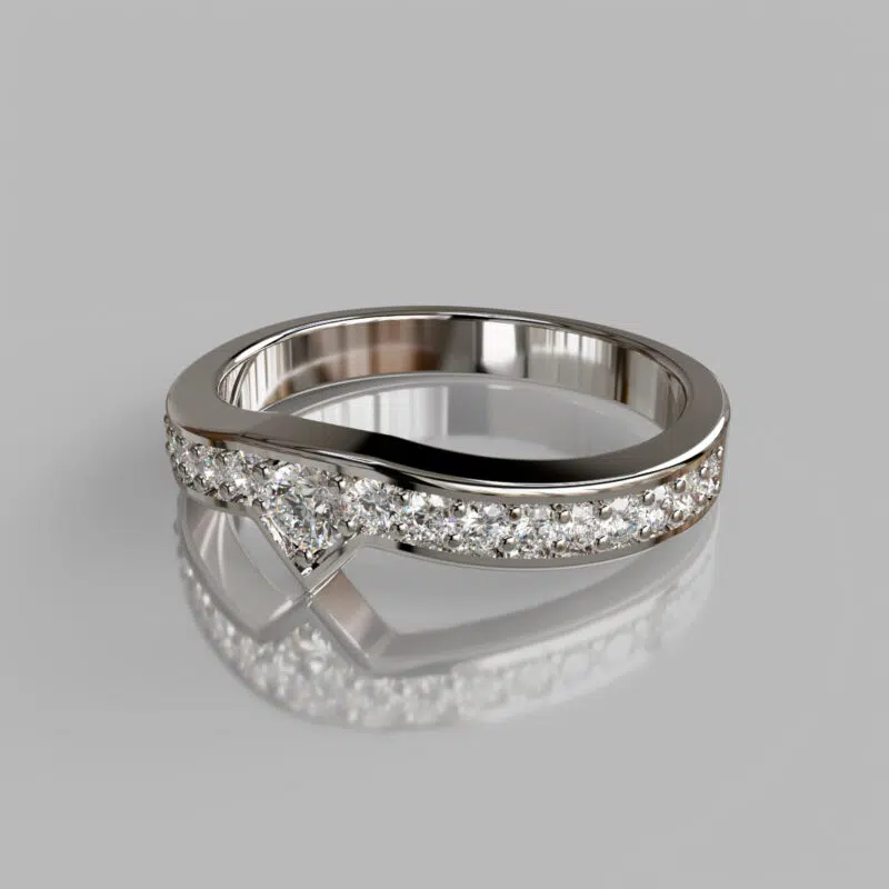 0.30Ct Moissanite Wedding Band