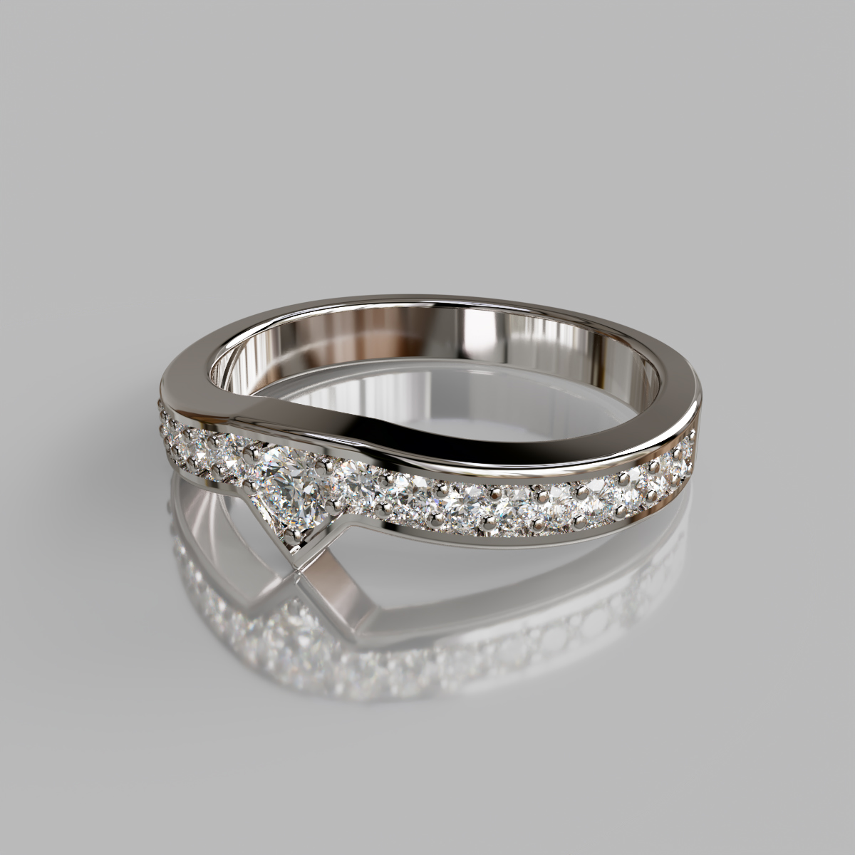 0.30Ct Moissanite Wedding Band
