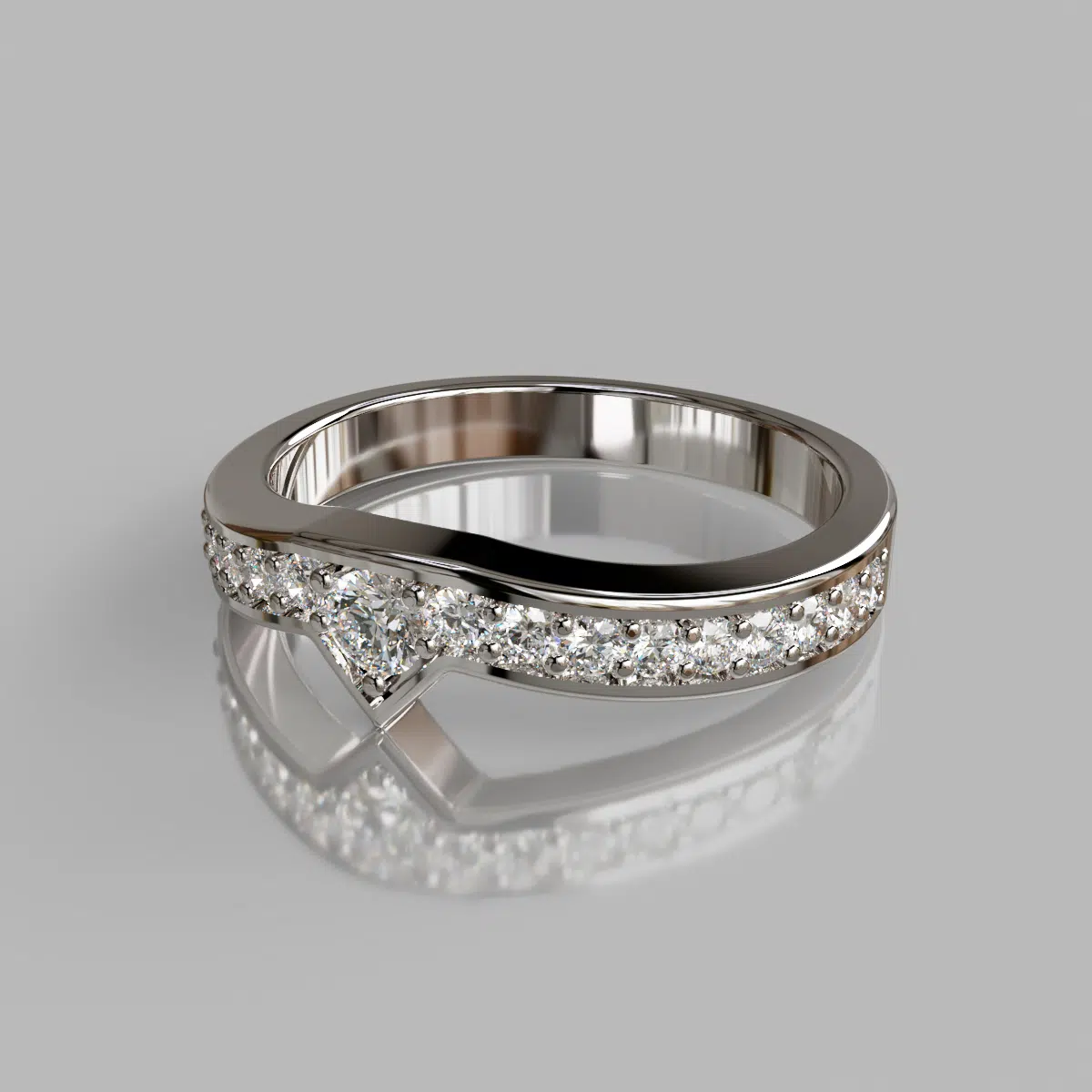 0.30Ct Moissanite Wedding Band