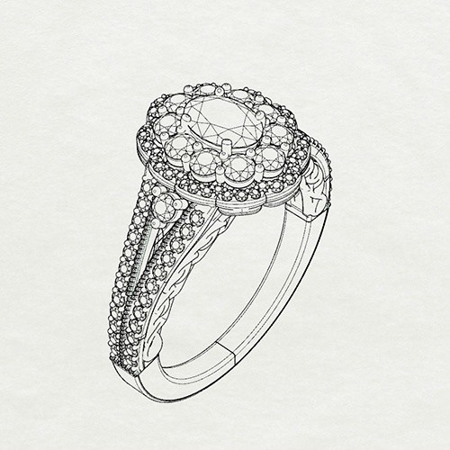 Drawn Diamond Engagement Ring - Diamond Ring Drawing Png - Free Transparent  PNG Clipart Images Download