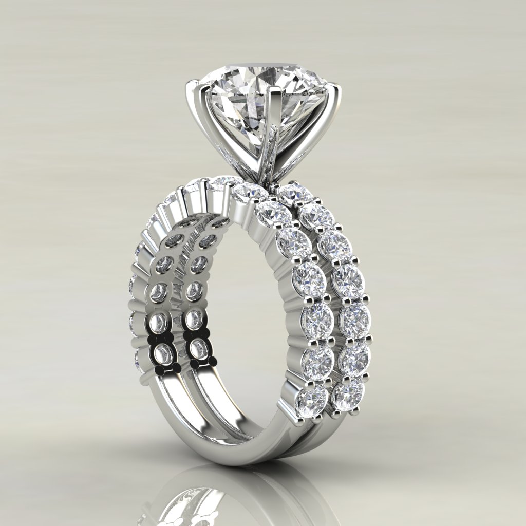 Miriams Jewelry Custom Diamond Engagement Ring set in a Platinum, Sapphire  and Diamond Mounting - Miriams Jewelry