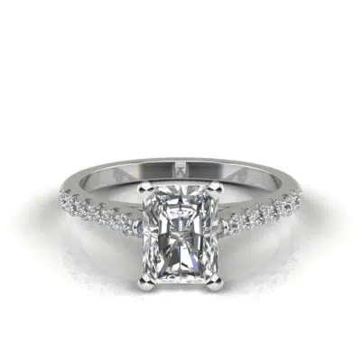 Radiant Cut Moissanite Engagement Rings