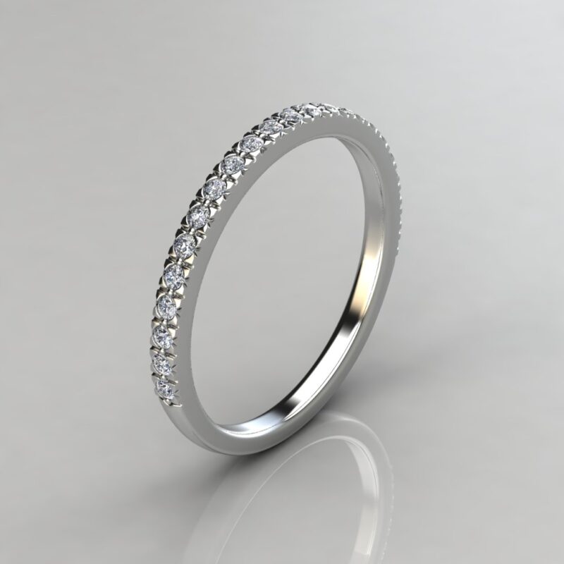 Matching Wedding Band for Halo French Pave