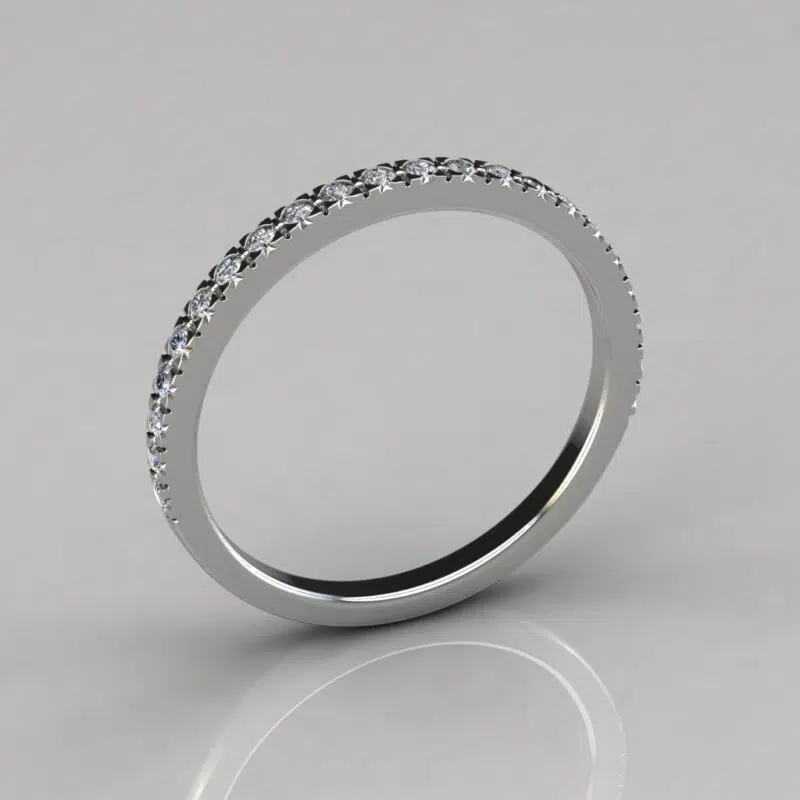 Matching Wedding Band for Halo French Pave