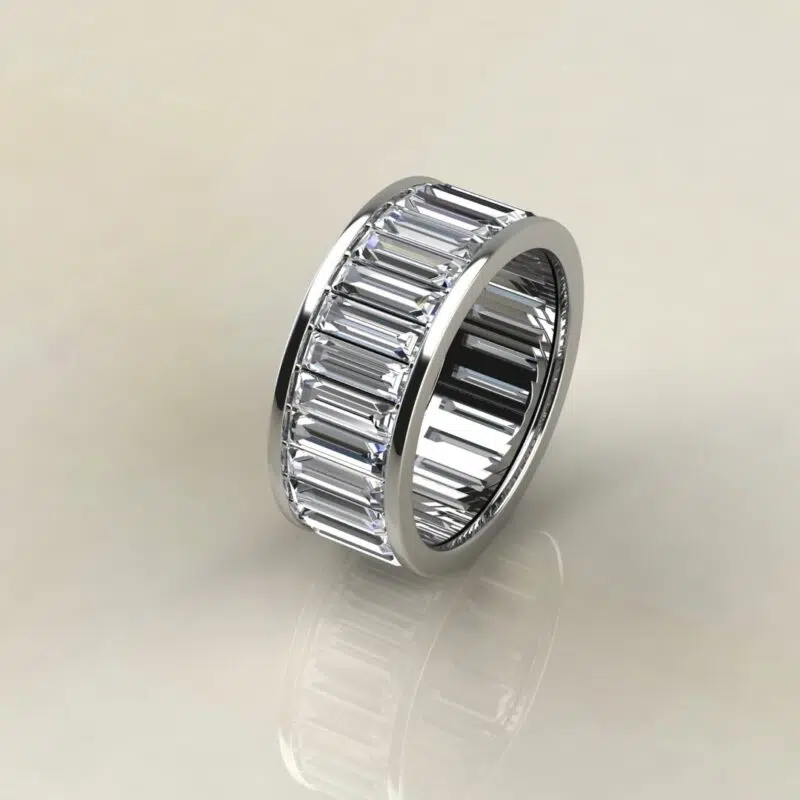 Custom Design Baguette Eternity Wedding Ring