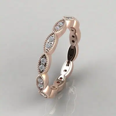 Custom Design Milgrain Wedding Band