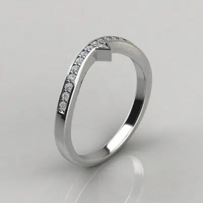 Matching Wedding Band For Split Shank Solitaire
