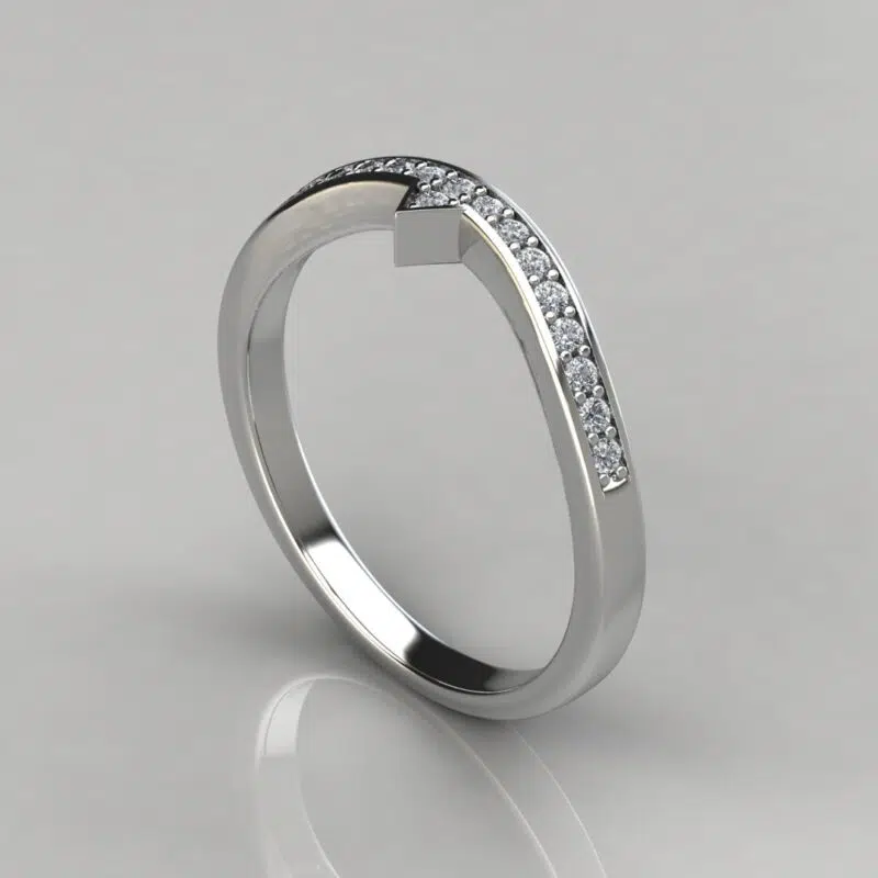 Matching Wedding Band For Split Shank Solitaire