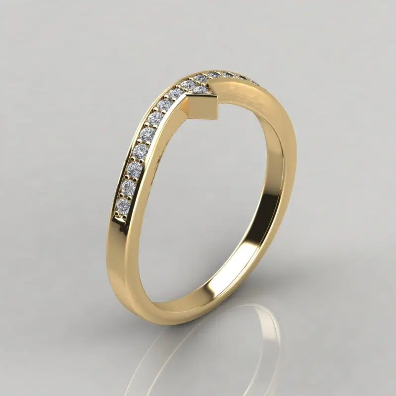 Matching Wedding Band For Split Shank Solitaire