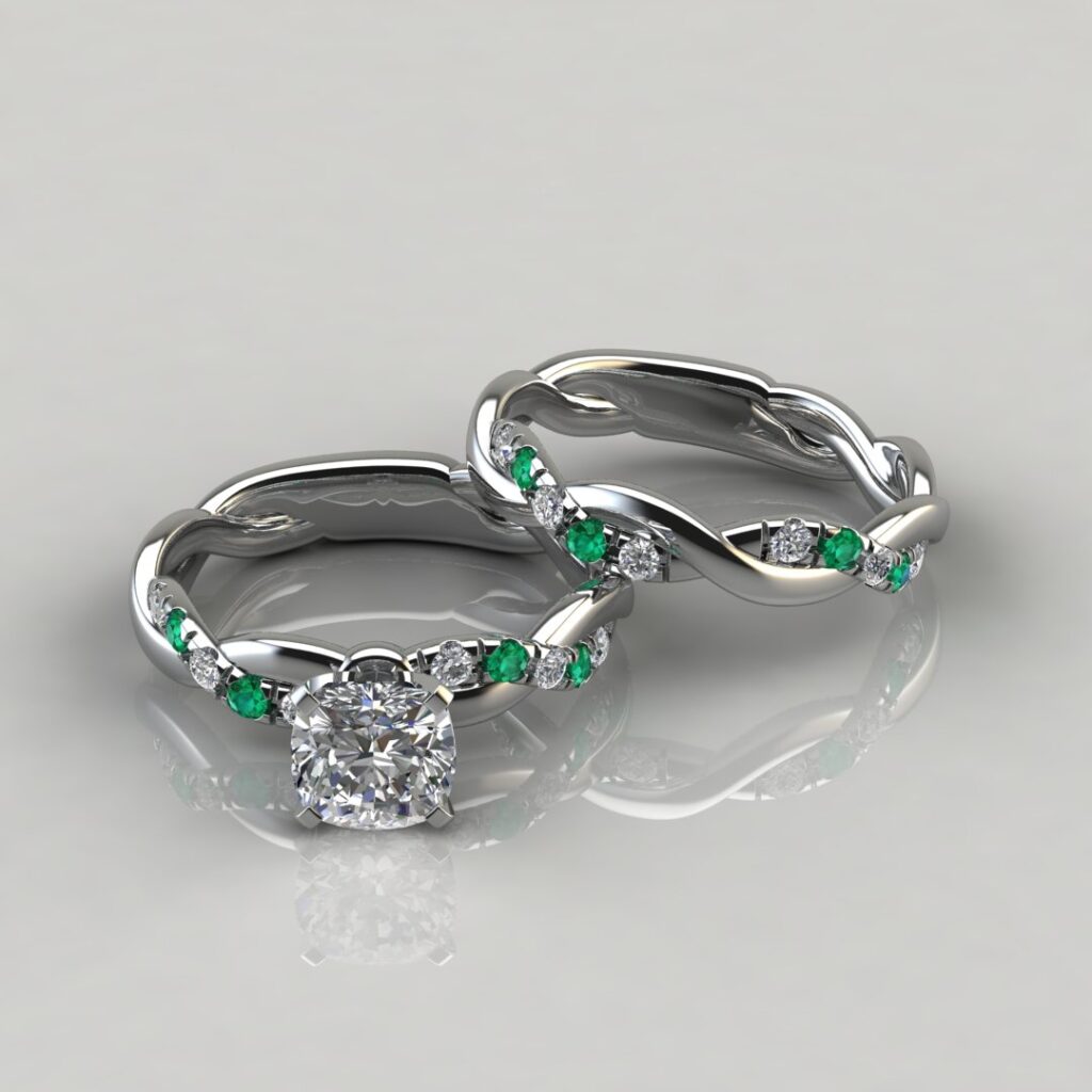 moissanite bow tie