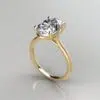 3 Carat Oval Cut Moissanite Solitaire Engagement Ring