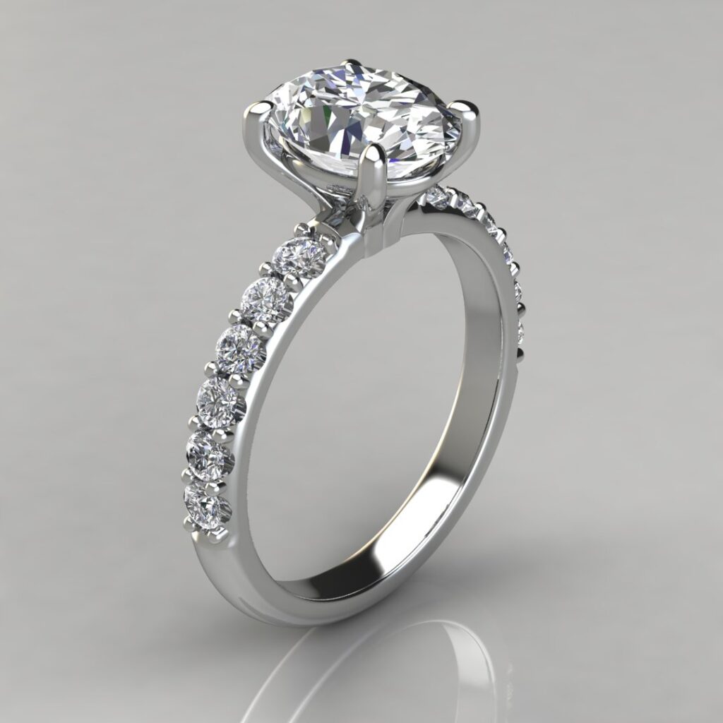 Oval Cut Engagement Rings Archives | Forever Moissanite