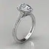 4 Carat Channel Set Pear Cut Moissanite Engagement Ring