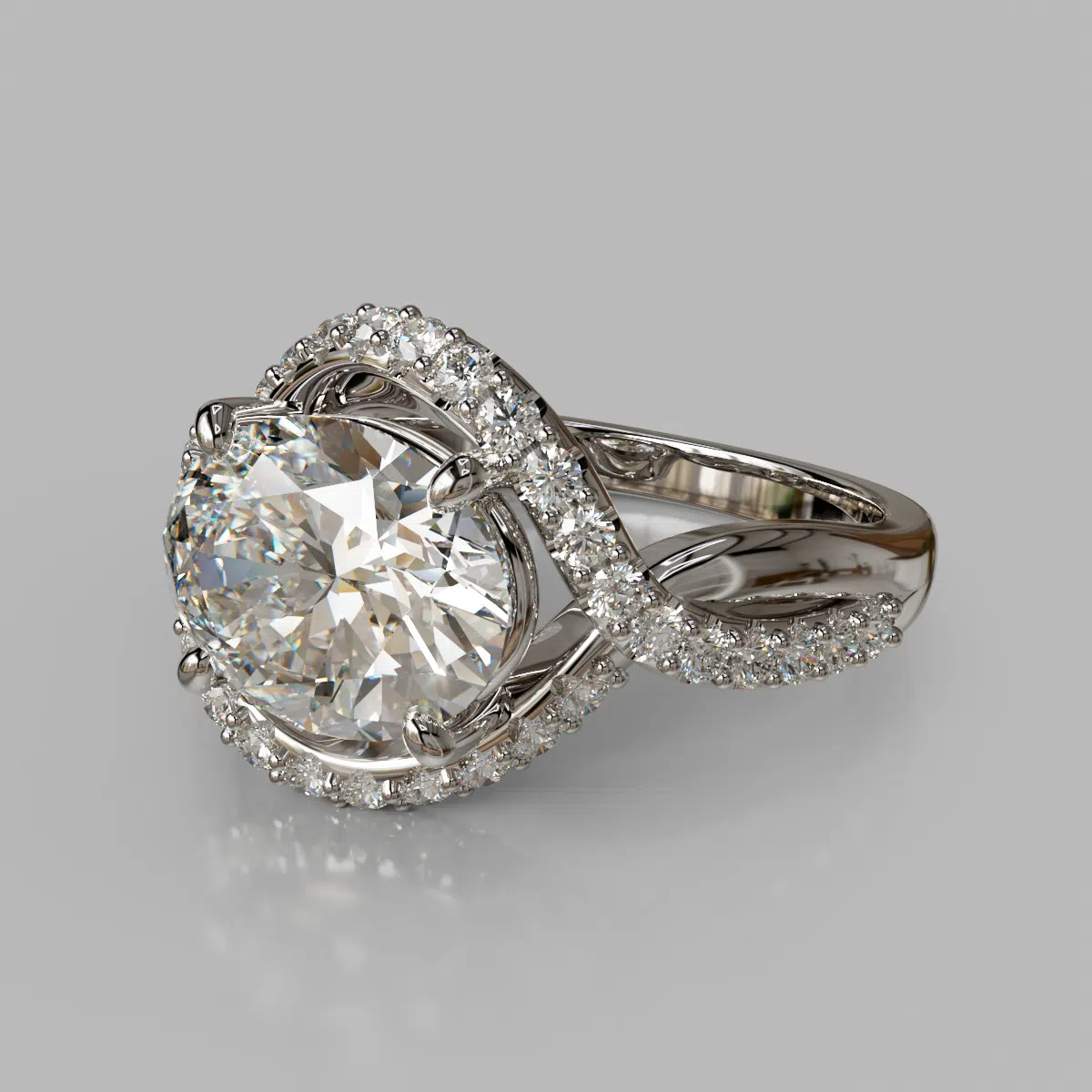 Split Halo Oval Cut Moissanite Engagement Ring Split Halo Oval Cut Moissanite Engagement Ring