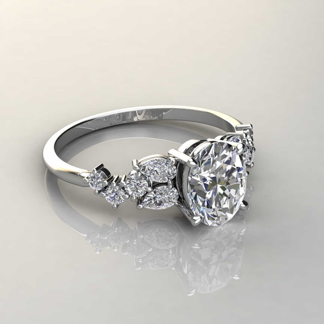 Custom Diamond Single Initial Ring For Women - EFIF Diamonds – EF-IF Diamond  Jewellery