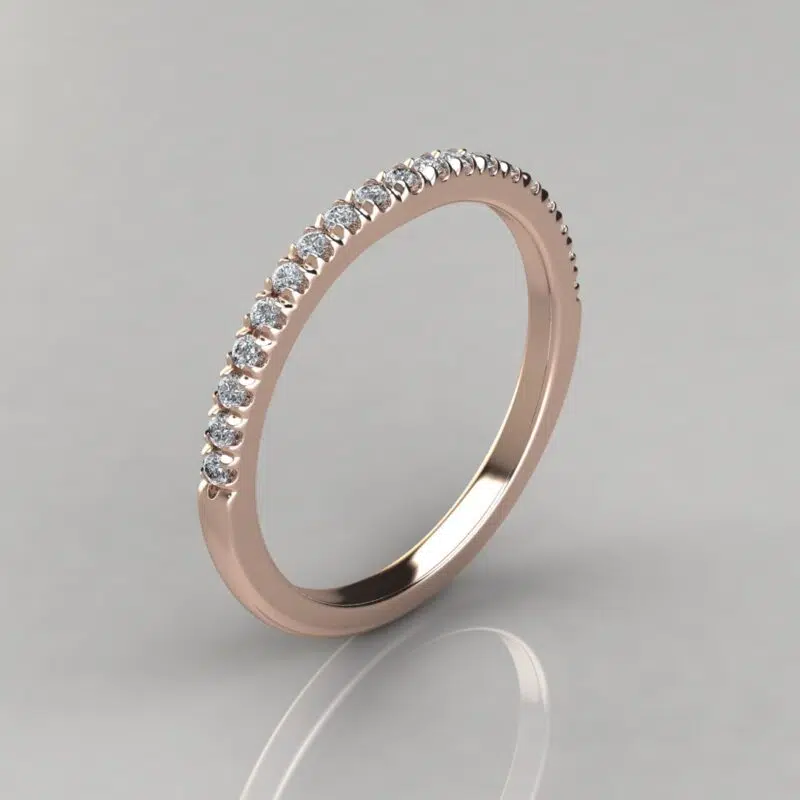 Matching Wedding Band For Duet Shank Pear Cut