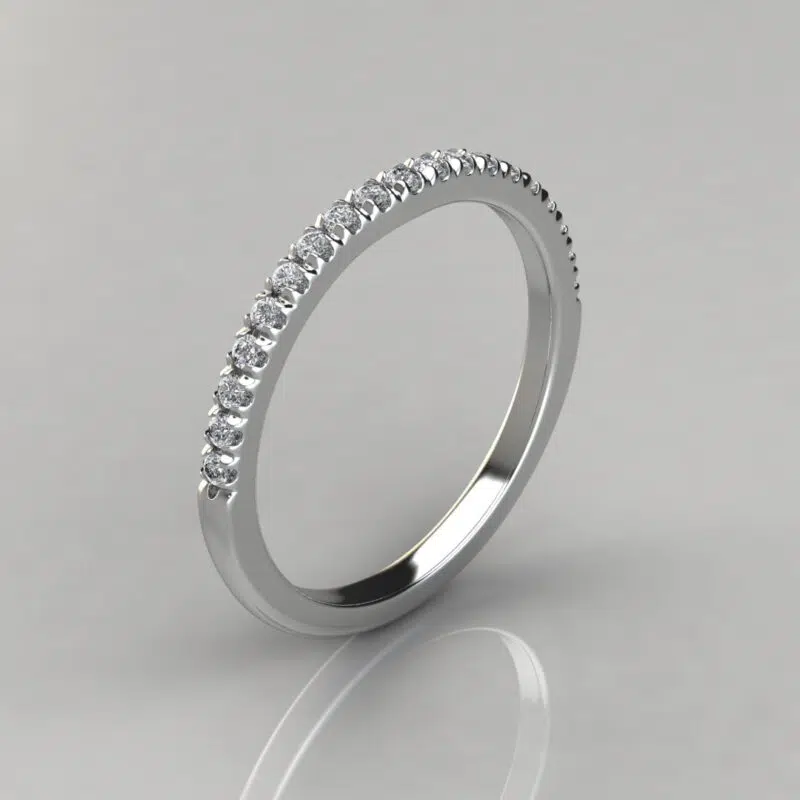 Matching Wedding Band For Duet Shank Pear Cut