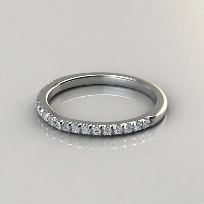 Matching Wedding Band For Duet Shank Pear Cut