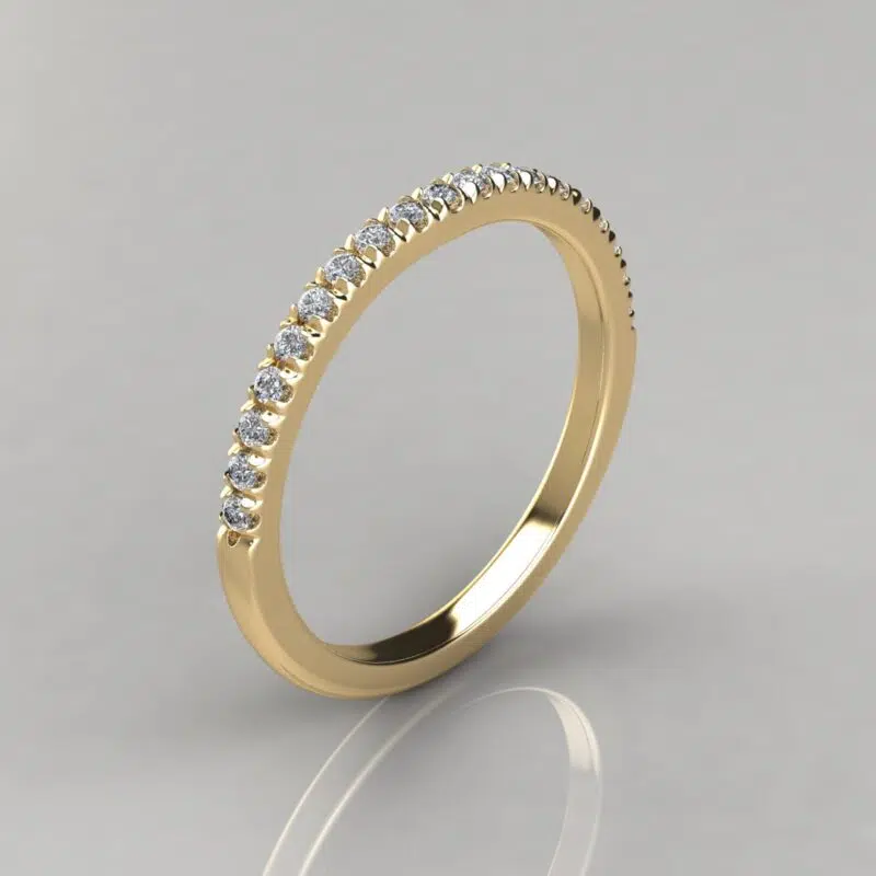 Matching Wedding Band For Duet Shank Pear Cut