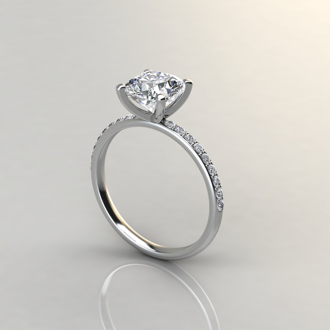 2 Stone Twist diamond Alternate Engagement Ring In 18K Rose Gold |  Fascinating Diamonds